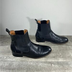 Frye 3475463 Chelsea Riding Womens Black Leather Pull On Ankle Boots Size 8 B